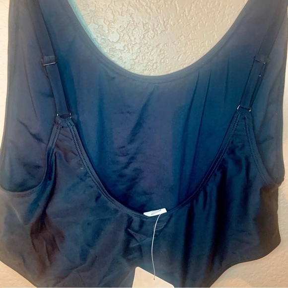 NWT Fabletics Swimsuit XL Noa Sexy 1-Piece Black Hi Leg Lo Back Wide Straps - Picture 7 of 14